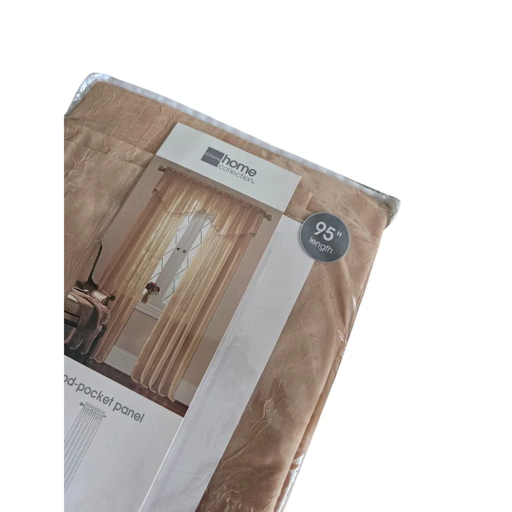 JCPenney Home Sensations curtain panel Lot of 4 Gold NEW